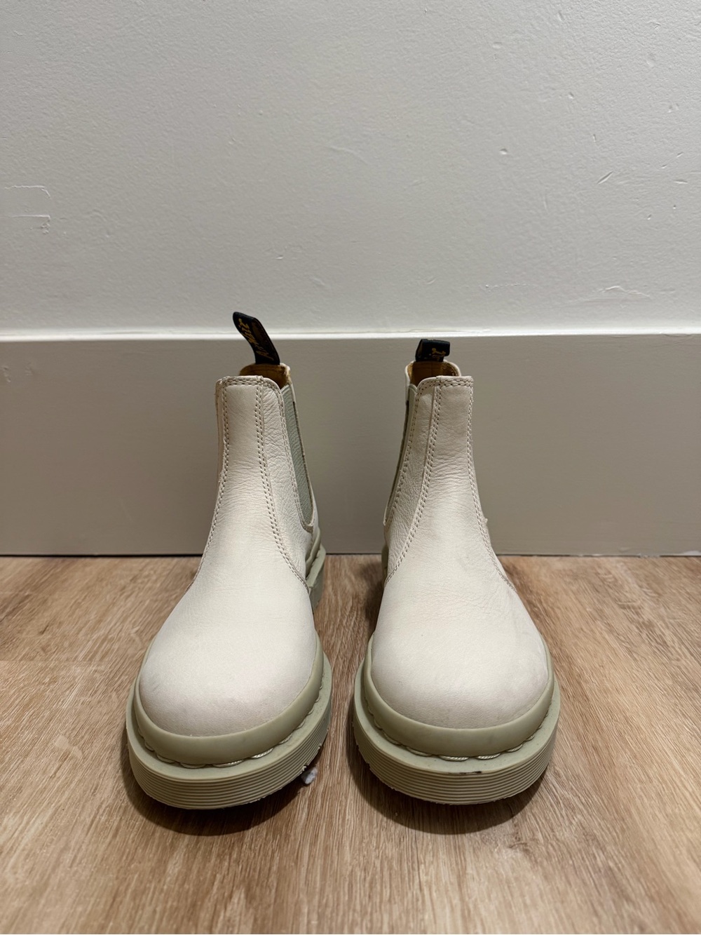 Dr. Martens Cream Platform Chelsea Boot